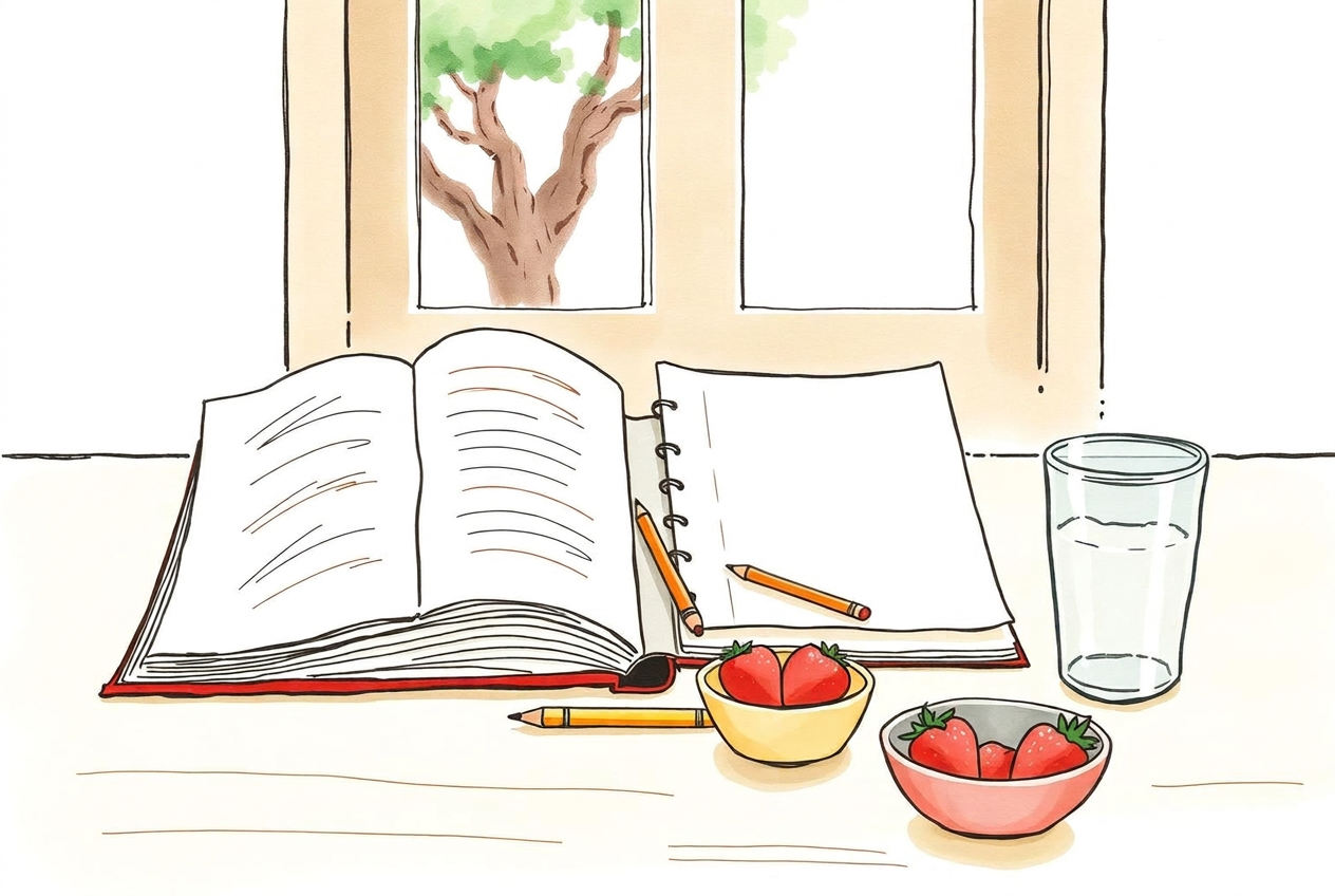 Hand-drawn watercolor illustration for the Academic Foundations priority
